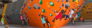 Kids Climbing During Camp